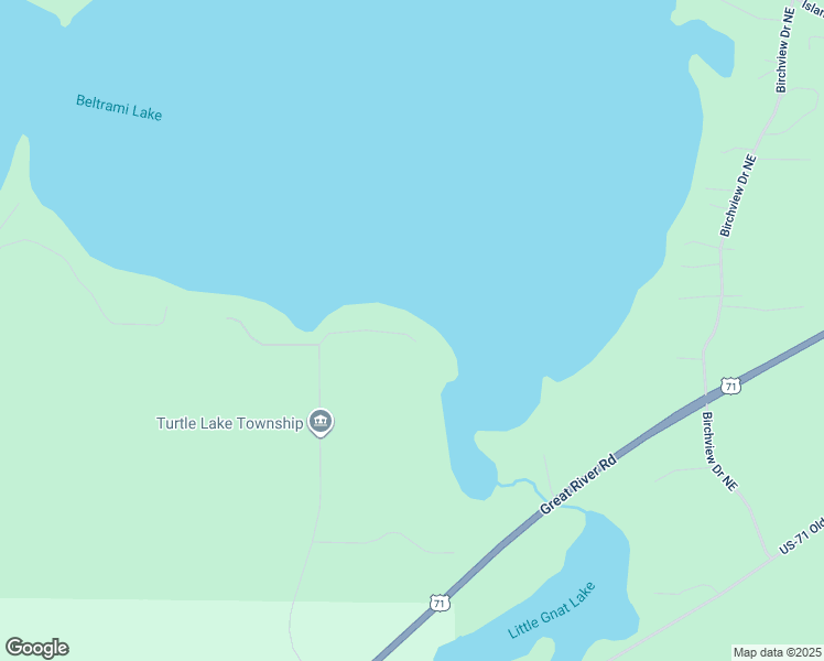 map of restaurants, bars, coffee shops, grocery stores, and more near 5293 Evergreen Lane Northeast in Bemidji