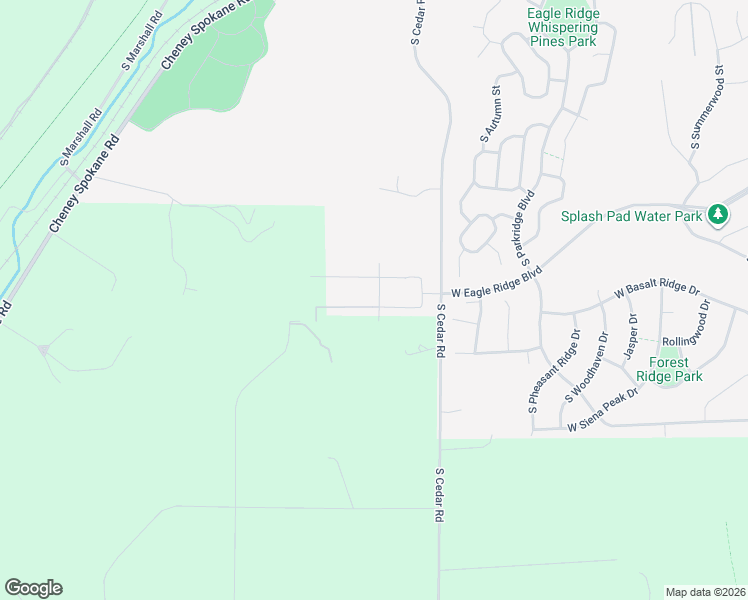 map of restaurants, bars, coffee shops, grocery stores, and more near 6820 South Cedar Road in Spokane