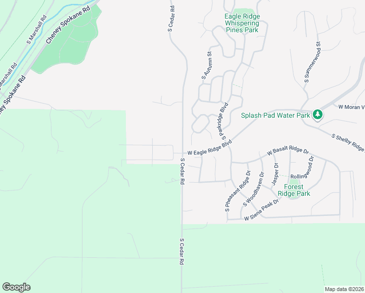 map of restaurants, bars, coffee shops, grocery stores, and more near 7018 S Cedar Rd in Spokane