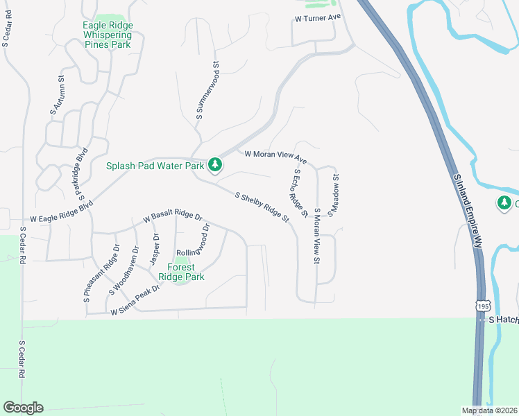 map of restaurants, bars, coffee shops, grocery stores, and more near 6724 South Shelby Ridge Street in Spokane