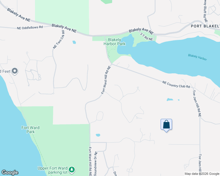 map of restaurants, bars, coffee shops, grocery stores, and more near 9779 Northeast Charisma Circle in Bainbridge Island