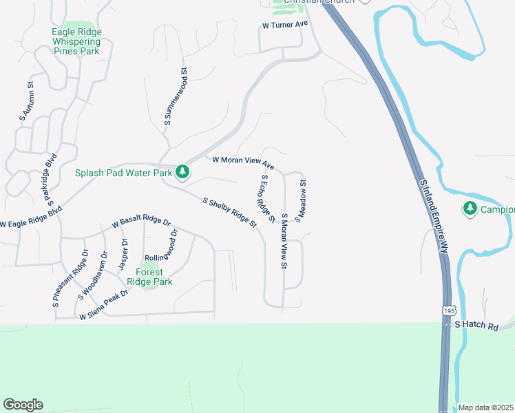 map of restaurants, bars, coffee shops, grocery stores, and more near 6803 South Shelby Ridge Street in Spokane