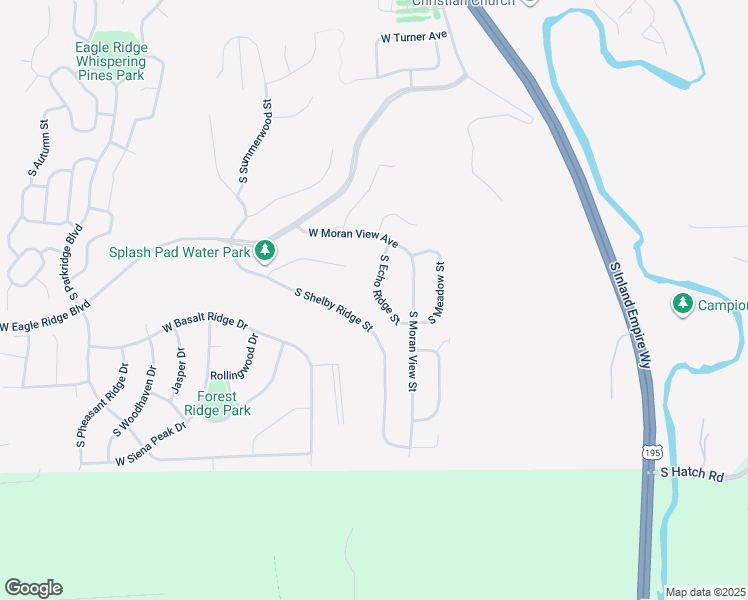 map of restaurants, bars, coffee shops, grocery stores, and more near 6803 South Shelby Ridge Street in Spokane