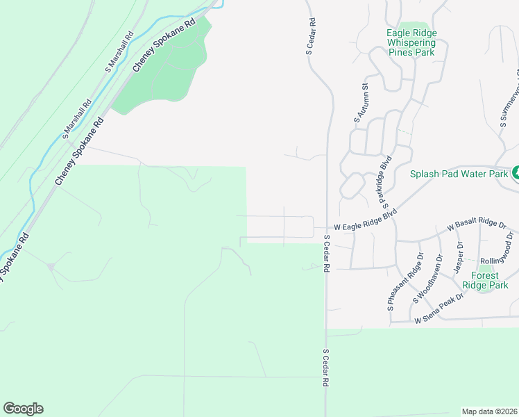map of restaurants, bars, coffee shops, grocery stores, and more near 6820 South Cedar Road in Spokane