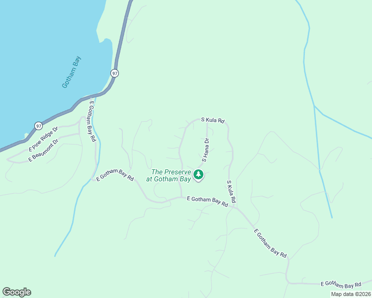 map of restaurants, bars, coffee shops, grocery stores, and more near 9280 South Kula Road in Harrison