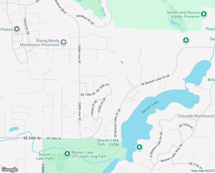 map of restaurants, bars, coffee shops, grocery stores, and more near 1730 251st Place Southeast in Sammamish