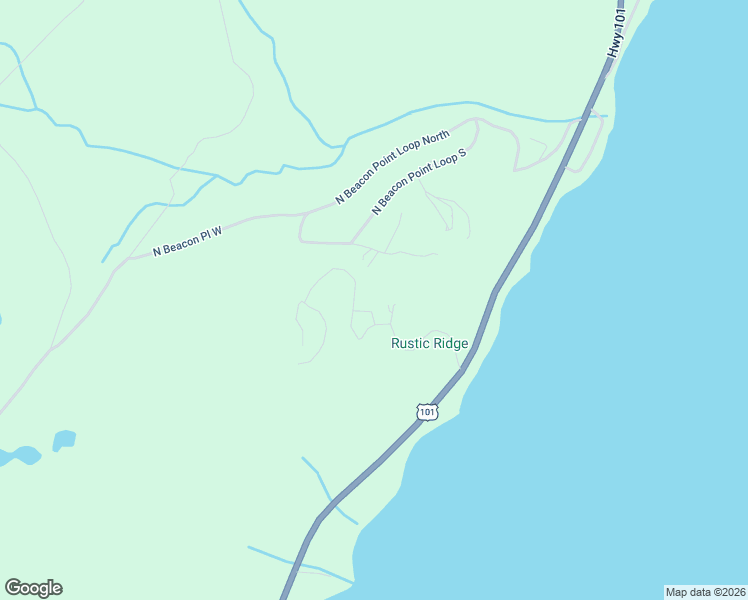 map of restaurants, bars, coffee shops, grocery stores, and more near 50 North Rustic Ridge Drive in Lilliwaup