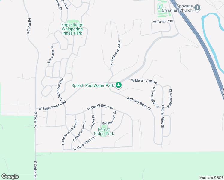 map of restaurants, bars, coffee shops, grocery stores, and more near 6607 South Shelby Ridge Street in Spokane