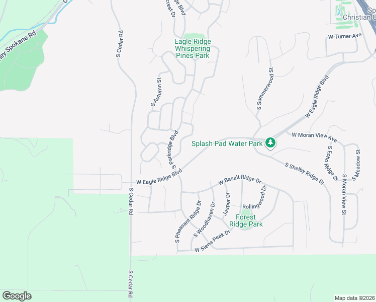 map of restaurants, bars, coffee shops, grocery stores, and more near 6627 South Springview Street in Spokane