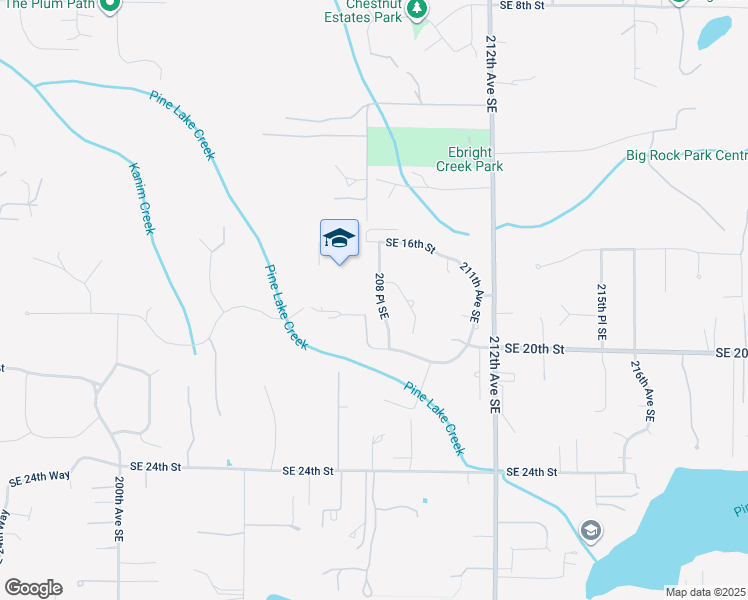 map of restaurants, bars, coffee shops, grocery stores, and more near 1841 208 Place Southeast in Sammamish