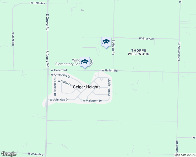 map of restaurants, bars, coffee shops, grocery stores, and more near 5321 West John Gay Drive in Spokane