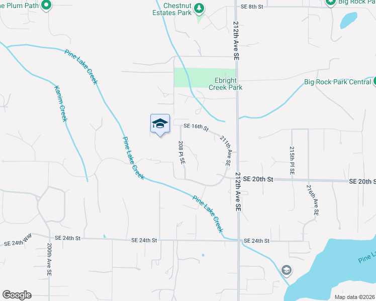 map of restaurants, bars, coffee shops, grocery stores, and more near 20825 Southeast 18th Place in Sammamish