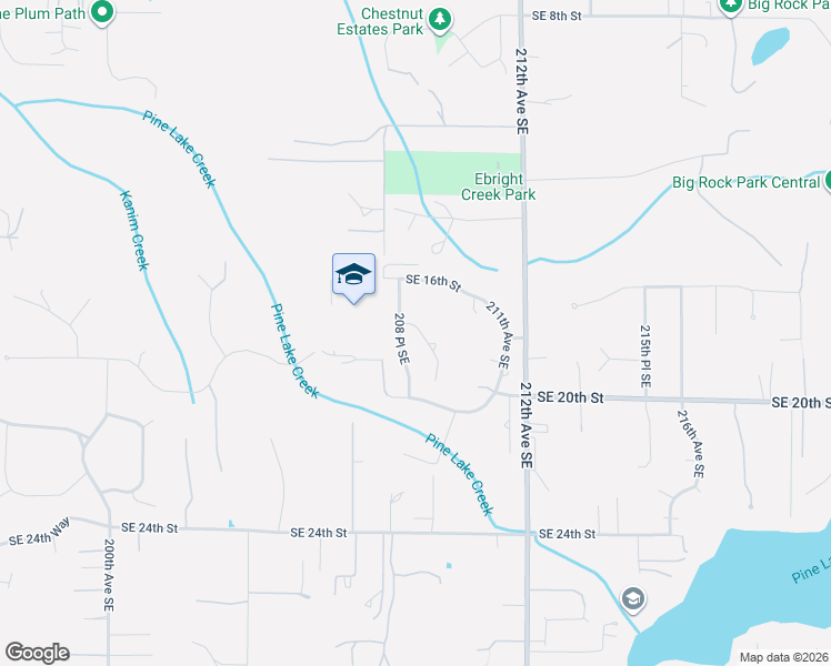 map of restaurants, bars, coffee shops, grocery stores, and more near 20825 Southeast 18th Place in Sammamish