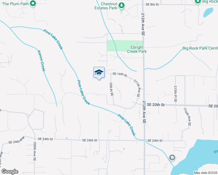 map of restaurants, bars, coffee shops, grocery stores, and more near 1841 208 Place Southeast in Sammamish