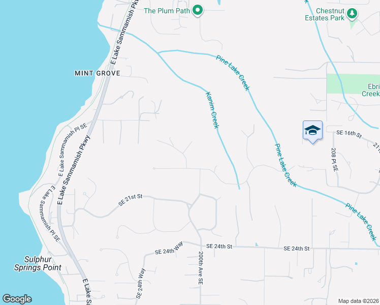 map of restaurants, bars, coffee shops, grocery stores, and more near 1640 198th Place Southeast in Sammamish