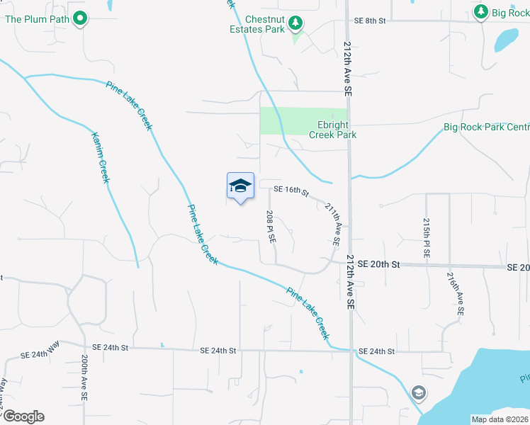 map of restaurants, bars, coffee shops, grocery stores, and more near 1841 208 Place Southeast in Sammamish