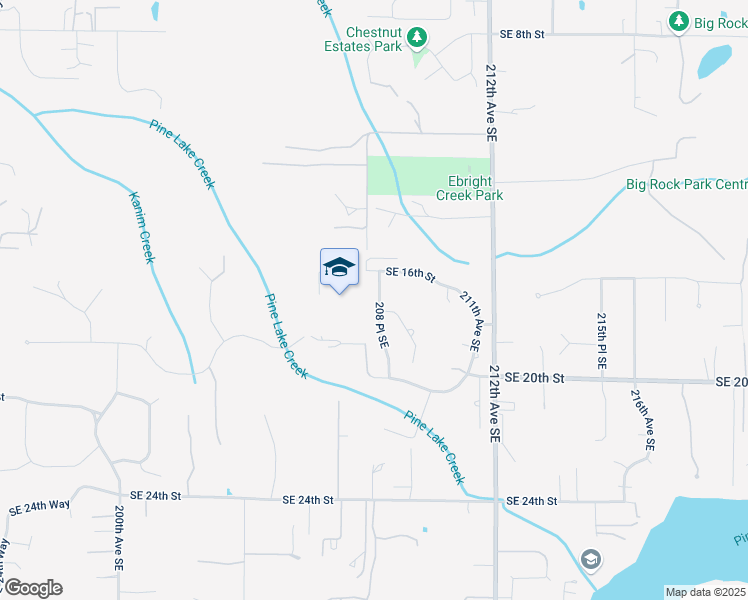 map of restaurants, bars, coffee shops, grocery stores, and more near 1841 208 Place Southeast in Sammamish