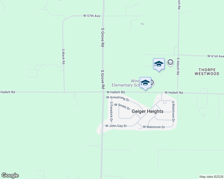 map of restaurants, bars, coffee shops, grocery stores, and more near 5820 West Hallett Road in Spokane