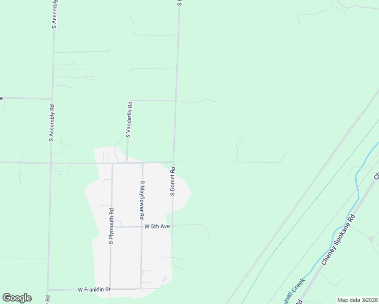 map of restaurants, bars, coffee shops, grocery stores, and more near 6421 S Dorset Rd in Spokane