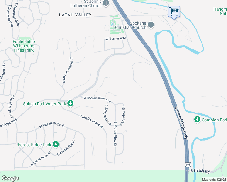 map of restaurants, bars, coffee shops, grocery stores, and more near 6510 South Vale Court in Spokane