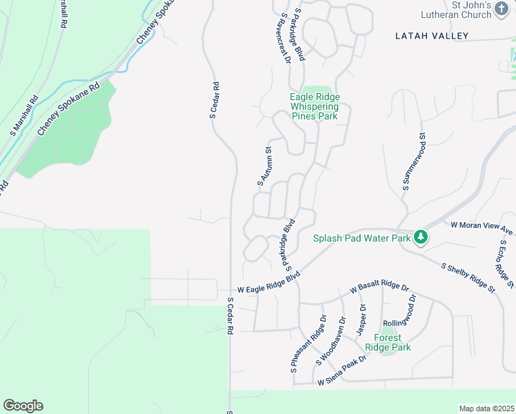 map of restaurants, bars, coffee shops, grocery stores, and more near 6322 South Tay Street in Spokane