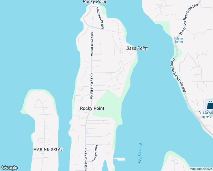 map of restaurants, bars, coffee shops, grocery stores, and more near 1080 Northwest Sparrow Way in Bremerton