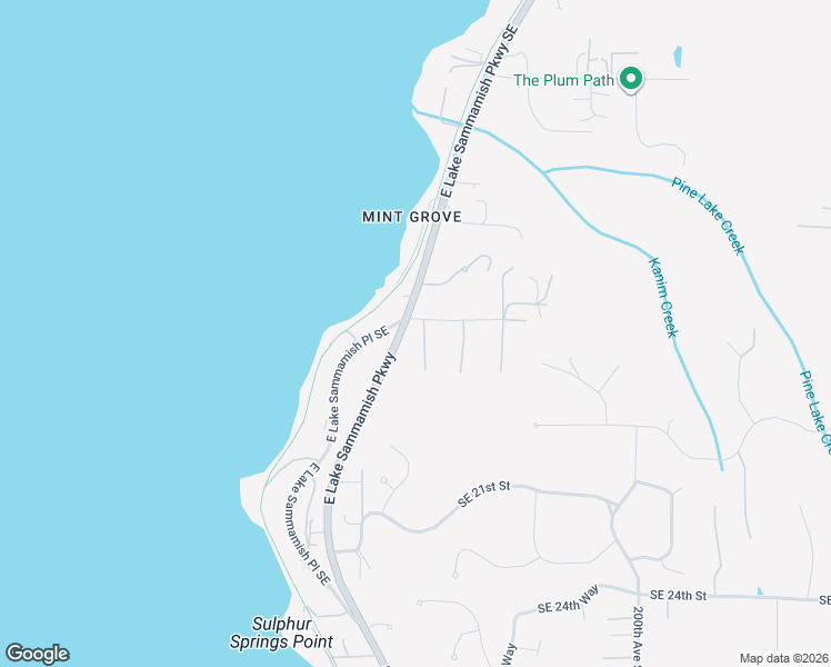 map of restaurants, bars, coffee shops, grocery stores, and more near 19301 Southeast 16th Street in Sammamish