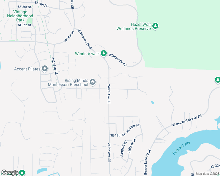 map of restaurants, bars, coffee shops, grocery stores, and more near 24810 Southeast 14th Street in Sammamish