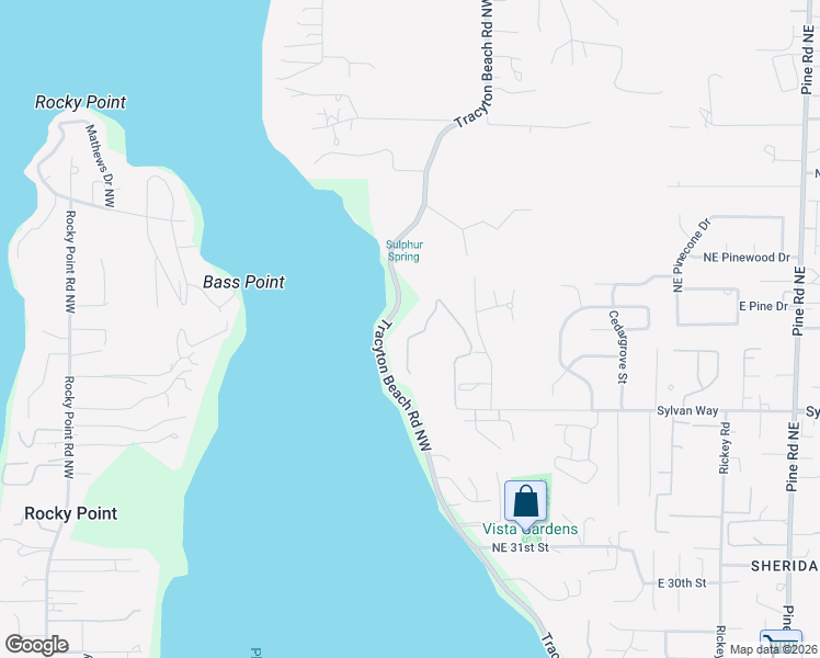 map of restaurants, bars, coffee shops, grocery stores, and more near 3549 Sulphur Springs Lane in Bremerton