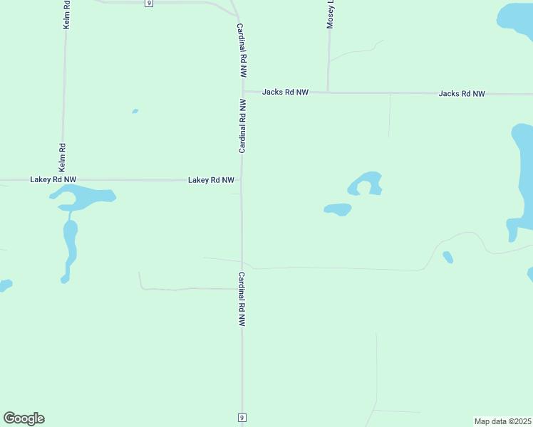 map of restaurants, bars, coffee shops, grocery stores, and more near 13338 Cardinal Road Northwest in Bemidji