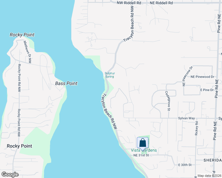 map of restaurants, bars, coffee shops, grocery stores, and more near 3549 Sulphur Springs Lane in Bremerton
