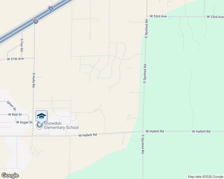 map of restaurants, bars, coffee shops, grocery stores, and more near 6312 South Spotted Road in Spokane