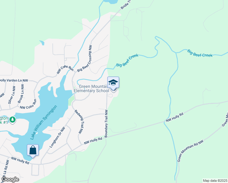 map of restaurants, bars, coffee shops, grocery stores, and more near 3860 Boundary Trail Northwest in Bremerton