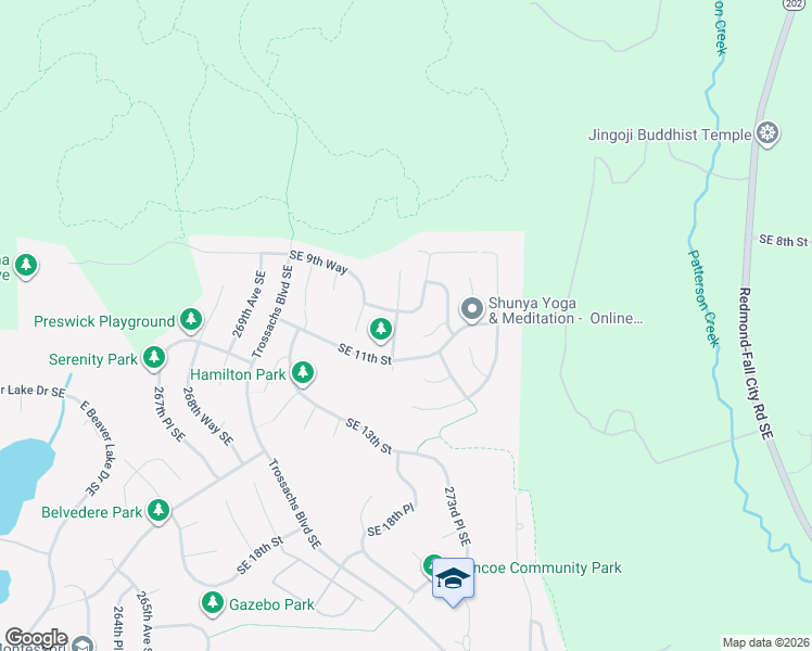 map of restaurants, bars, coffee shops, grocery stores, and more near 915 272nd Place Southeast in Sammamish