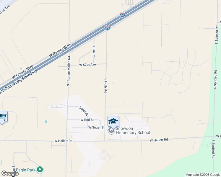 map of restaurants, bars, coffee shops, grocery stores, and more near 5915 South Holly Road in Spokane