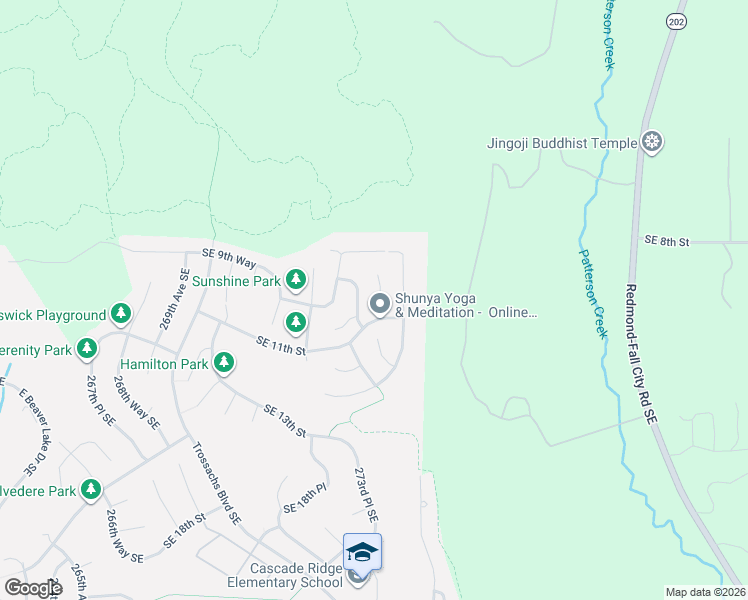 map of restaurants, bars, coffee shops, grocery stores, and more near 920 274th Place Southeast in Sammamish