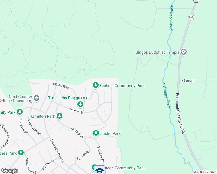 map of restaurants, bars, coffee shops, grocery stores, and more near 813 275th Place Southeast in Sammamish