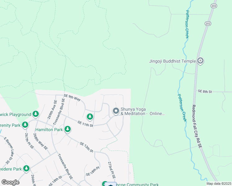 map of restaurants, bars, coffee shops, grocery stores, and more near 27418 Southeast 8th Place in Sammamish