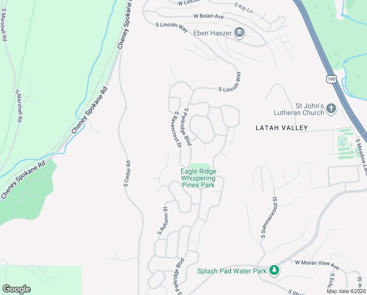 map of restaurants, bars, coffee shops, grocery stores, and more near 5713 South Ravencrest Drive in Spokane