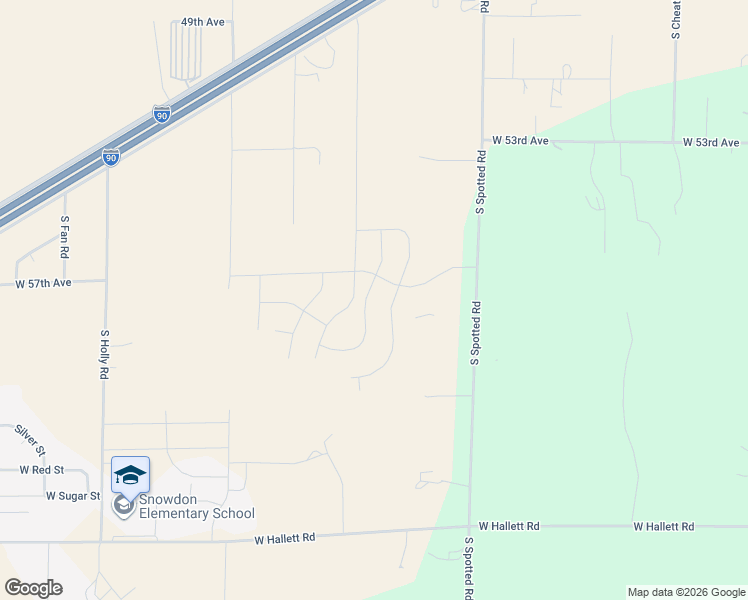 map of restaurants, bars, coffee shops, grocery stores, and more near 5708 South Zabo Road in Spokane