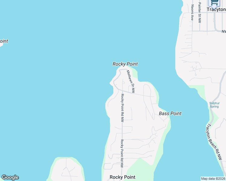 map of restaurants, bars, coffee shops, grocery stores, and more near 3327 Mathews Drive Northwest in Bremerton