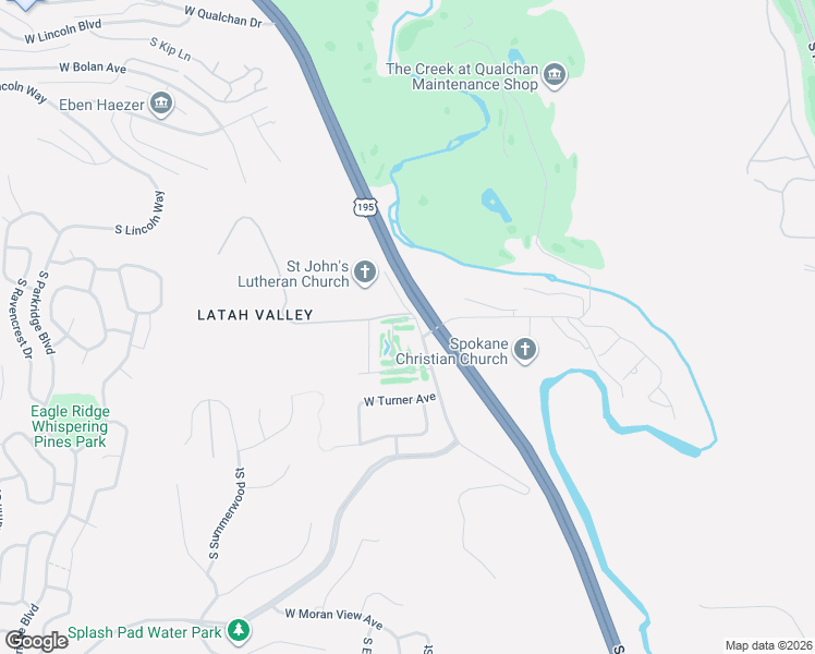 map of restaurants, bars, coffee shops, grocery stores, and more near 5408-5798 S Inland Empire Way in Spokane