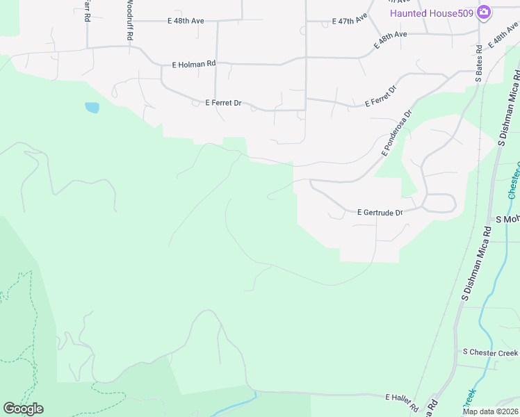 map of restaurants, bars, coffee shops, grocery stores, and more near 10710 East Ponderosa Drive in Spokane Valley