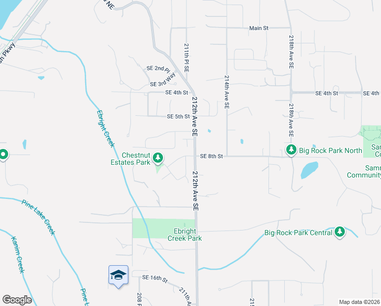 map of restaurants, bars, coffee shops, grocery stores, and more near 21133 Southeast 7th Place in Sammamish