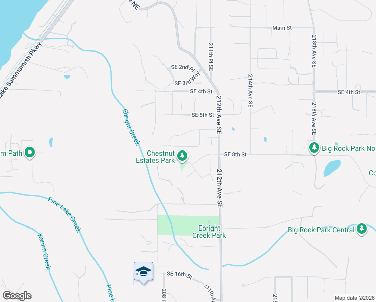 map of restaurants, bars, coffee shops, grocery stores, and more near 21034 Southeast 7th Place in Sammamish