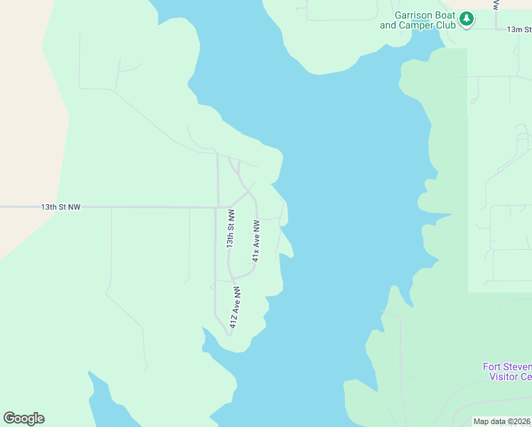 map of restaurants, bars, coffee shops, grocery stores, and more near 13th Street Northwest in Garrison