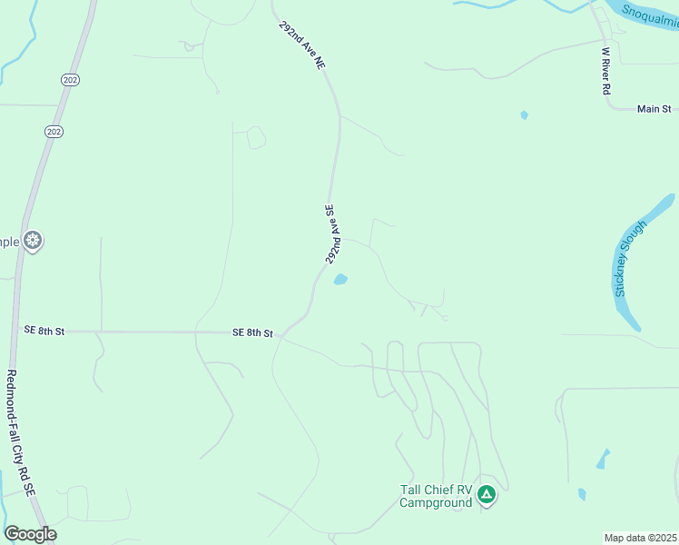 map of restaurants, bars, coffee shops, grocery stores, and more near 29213 Southeast 5th Street in Fall City
