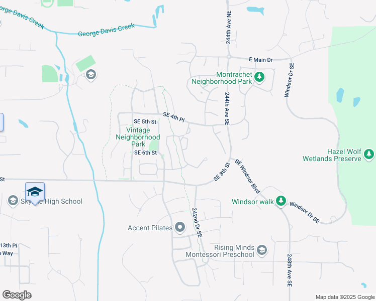 map of restaurants, bars, coffee shops, grocery stores, and more near 508 241st Lane Southeast in Sammamish
