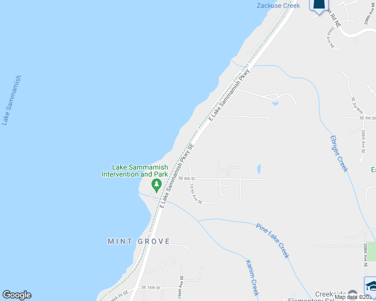 map of restaurants, bars, coffee shops, grocery stores, and more near East Lake Sammamish Parkway Southeast in Redmond