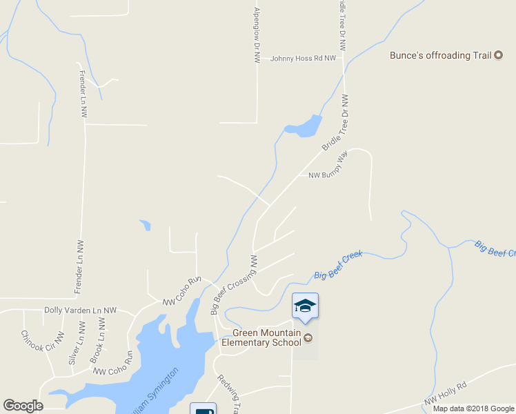 map of restaurants, bars, coffee shops, grocery stores, and more near 4461 Big Beef Crossing Northwest in Bremerton